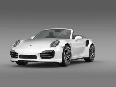 Porsche 911 Turbo S Cabrio 2014 3D model