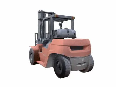 Fork Lift Truck Low-poly 3D model