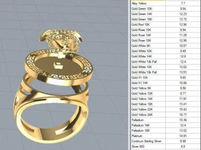 RING MEDUSA 3D print model