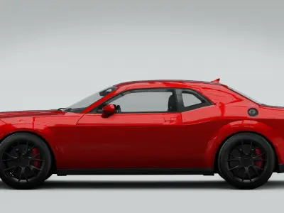  Dodge Challenger SRT Hellcat Widebody Redeye 2022 3D model