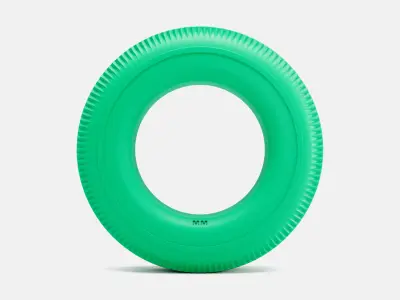 15x6 Firestone 820-15 Tire 3D print model