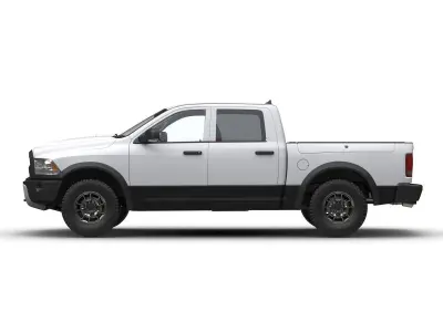 Generic Pickup 2 Rigged 3D model