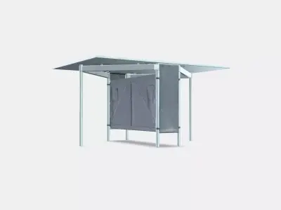 KALLHALL Gateleg table with storage Low-poly 3D model