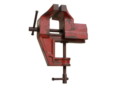 Table Vise Low-poly 3D model