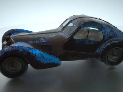 Bugatti type 57  special edited 3D model