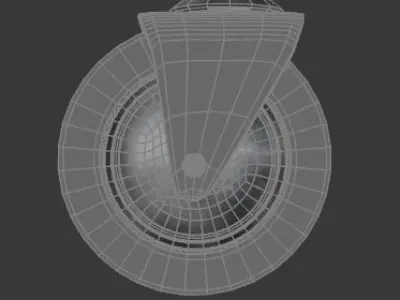 Wheel for service car 3D model