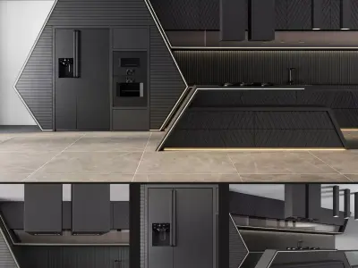 Kitchen 02 3D model