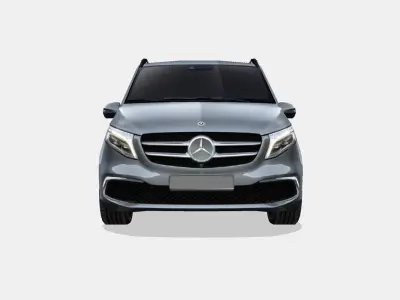 Mercedes-Benz V-Class 2019 Low-poly 3D model