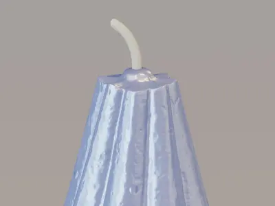  Twisted pear shaped candle  3D model