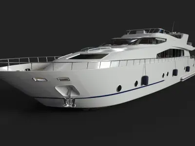 Luxury Yacht 3D model
