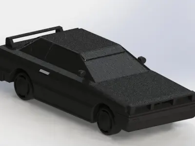 Custom 2000s model car 3D print model