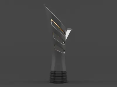 Trophy Cup 3D model 8