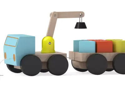 MULA Crane With Blocks 3D model