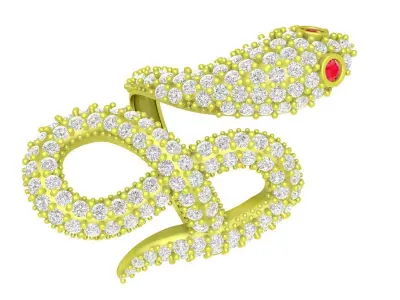 Luxury Snake Ring Jewelry 3D Model 4062 3D print model