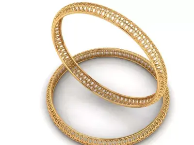 Turkey Gold Bangle Bracelet  3D print model