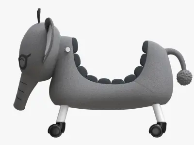 Elephant baby ride-on 3D model