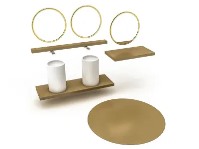 bohemian bathroom toilet 03 3D model Low-poly 3D model