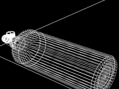 Paintball Co2 Tank 3D model