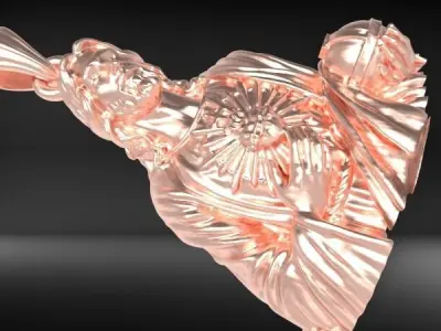 Sacred Heart of Jesus Pendant Charm Necklace Jewelry 3D print model