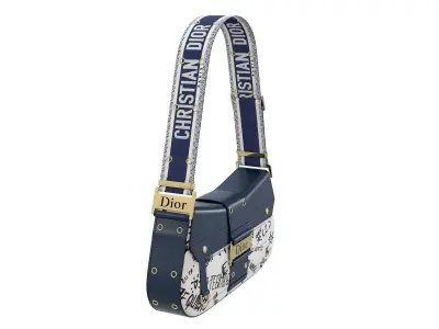 Dior Street Chic Bag Blue Print 3D model