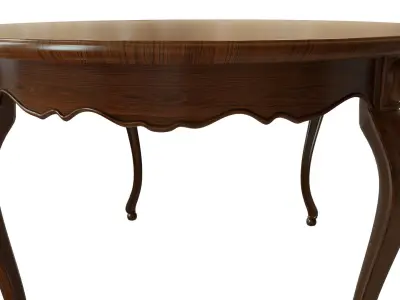 Classic wood table 1800 3D model