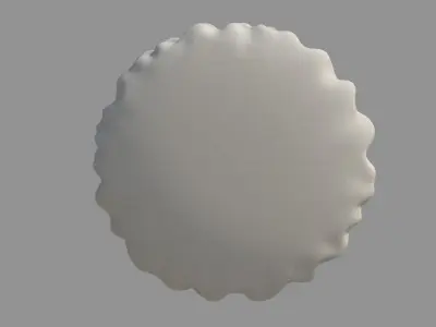 Round Cushion Pillow 3D model