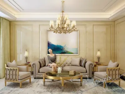Classical living room  3D model