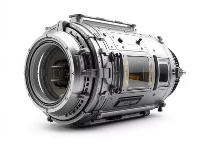 Futuristic Engine Model Pack with Detailed Components Low-poly 3D model