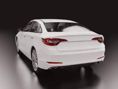2016 Hyundai Sonata LP Low-poly 3D model