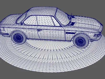 Stylish cars Low-poly 3D model purchase