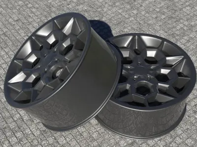 car drive concept Low-poly 3D model