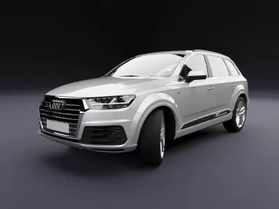 Audi Q7 Tfsi e Grey Light 3D model