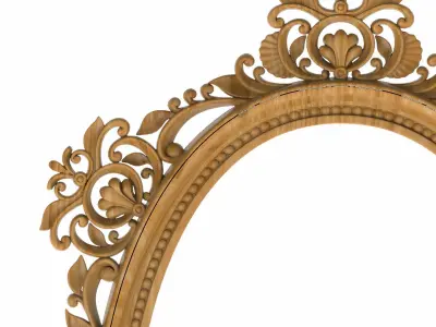 Carved picture frame STL 3D model