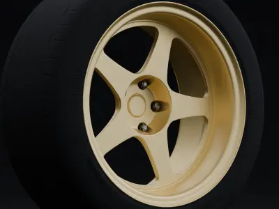 Desmond Regamaster Aftermarket Wheel Low-poly 3D model