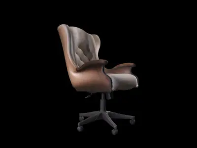  3d High Render Comfortable And Adjustable Task Chair 3D model
