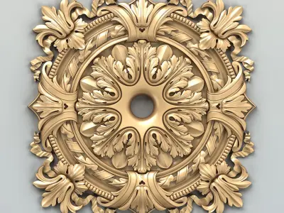 Square rosette 012 3D model