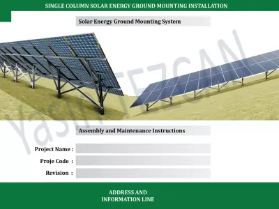 SOLAR ENERGY GROUND MOUNTED INSTALLATION-CATALOG-1 3D model