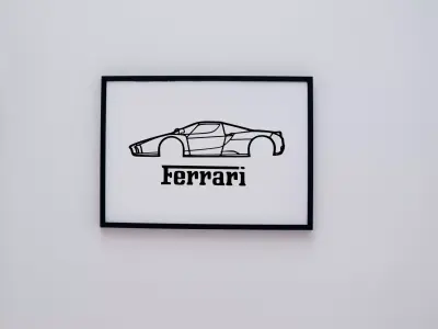 Enzo Ferrari 2D 3D print model