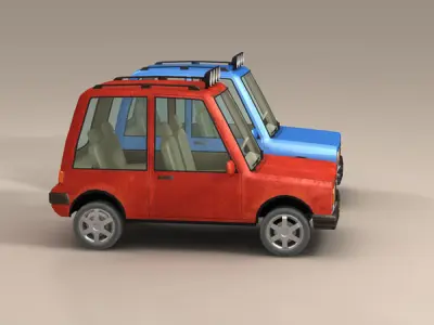 Cartoon Suv 3D model