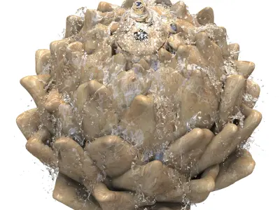 Artichoke Fountain - Water Feature 3D model