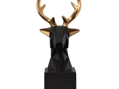 Deer head statue 3D print model