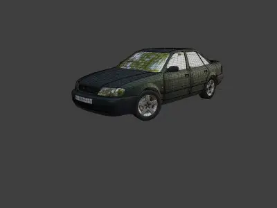 Audi A6 C4 tdi quattro 1994-97 Low-poly 3D model