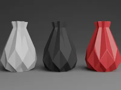 Flower Vase 3D printable model Decoration Print 3D print model