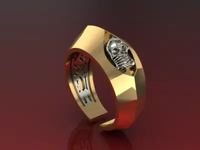 NEO UNISEX RING SPECIAL SERIES4 SKULL 3D print model
