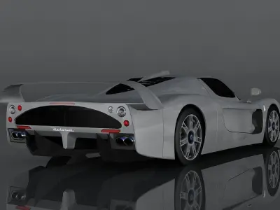 Maserati MC12 Low-poly 3D model