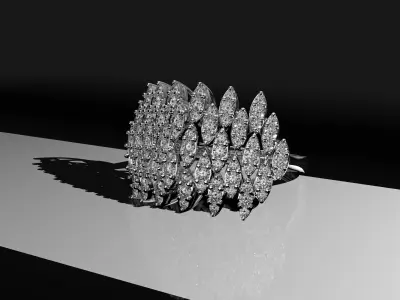 WEDDING RING LUXURY  3D print model