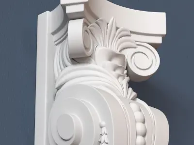 Decorative Corbel 3D model 4