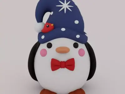 Christmas Special - Cute Penguin 05 3D print model