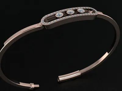 Messika bracelet 3d printing model 3D print model