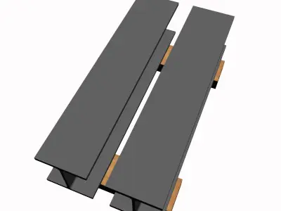 W5 Wide Flange Beam 3D model